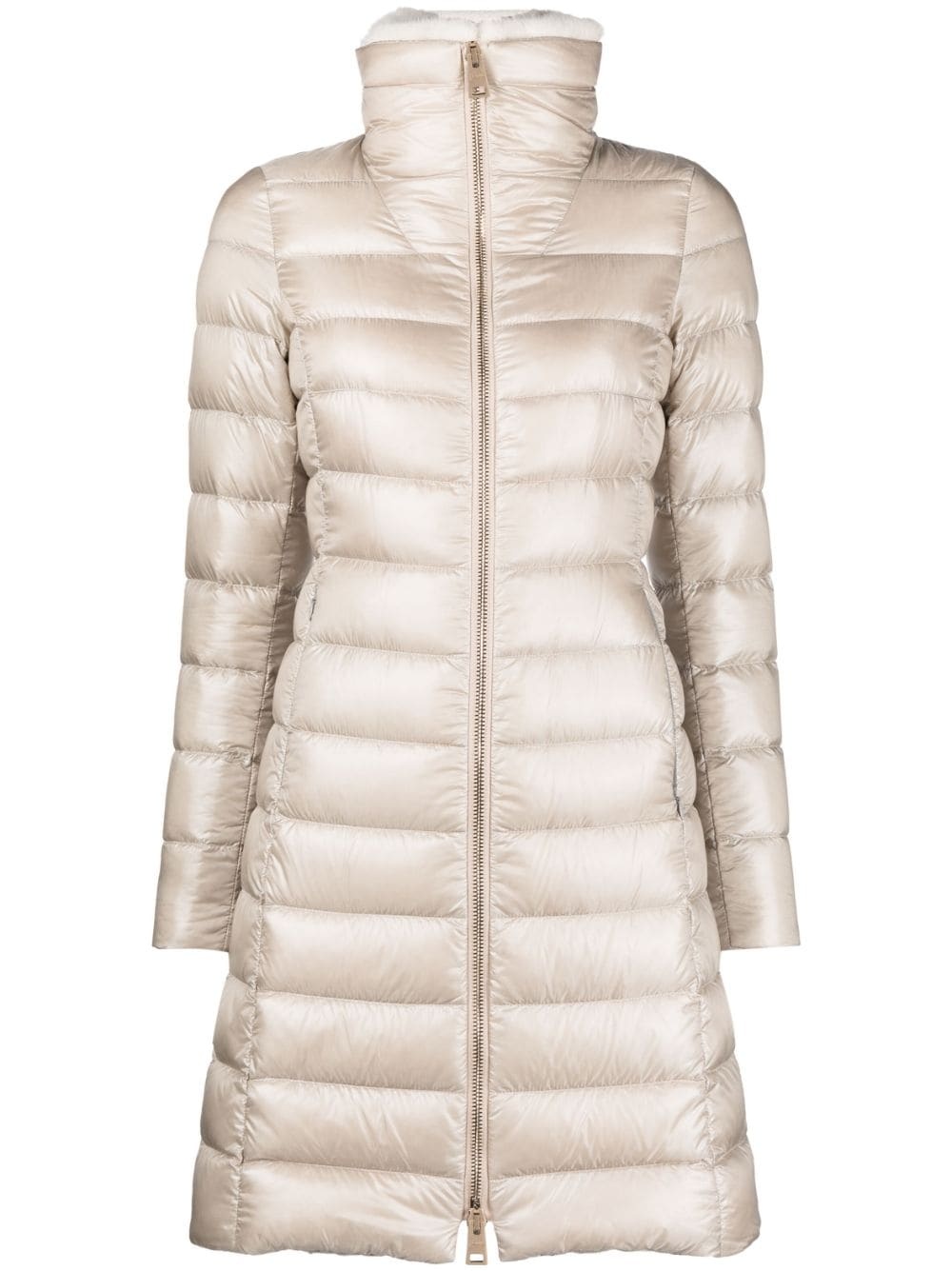 quilted hooded jacket - 1
