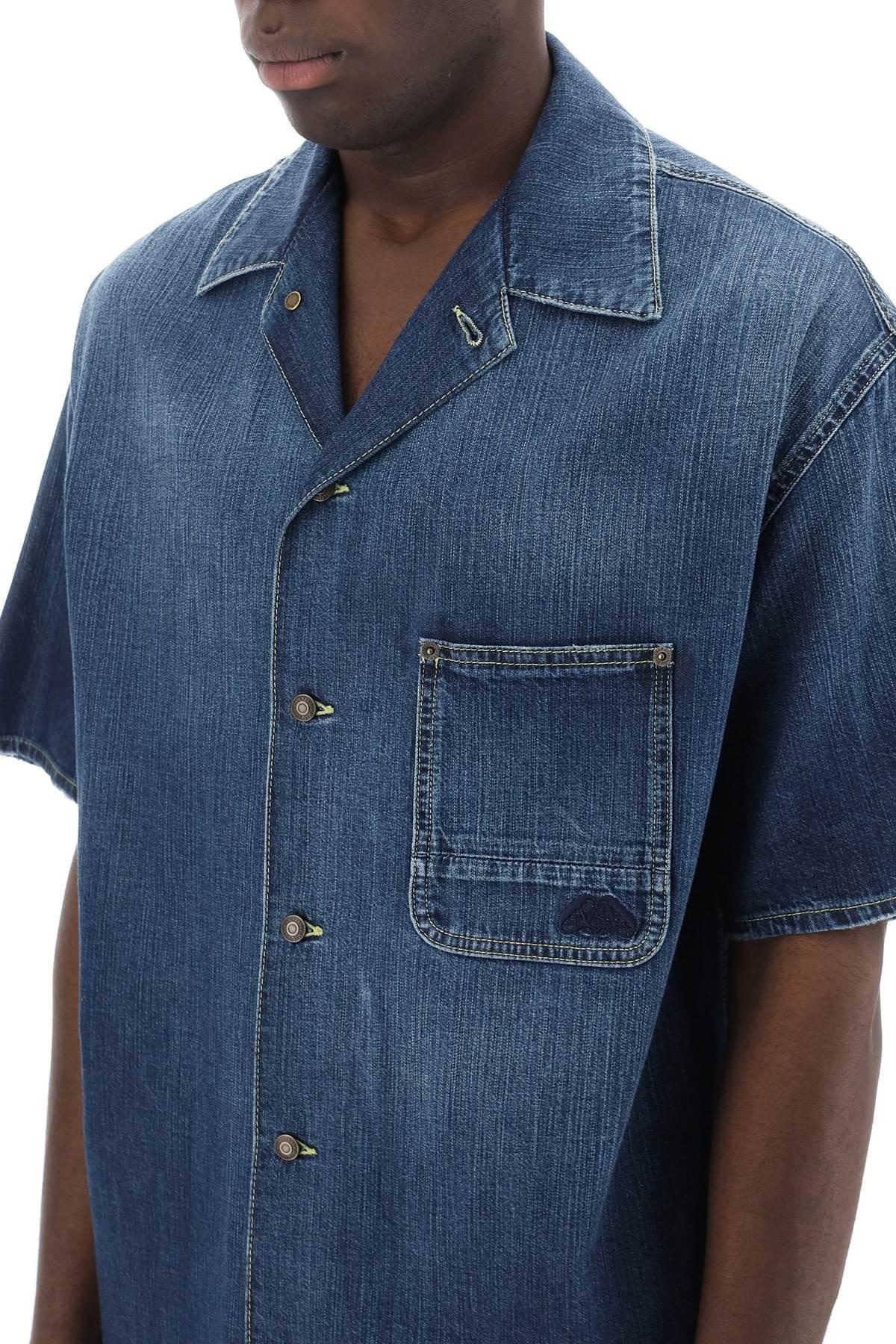 ORGANIC DENIM SHORT SLEEVE SHIRT - 5