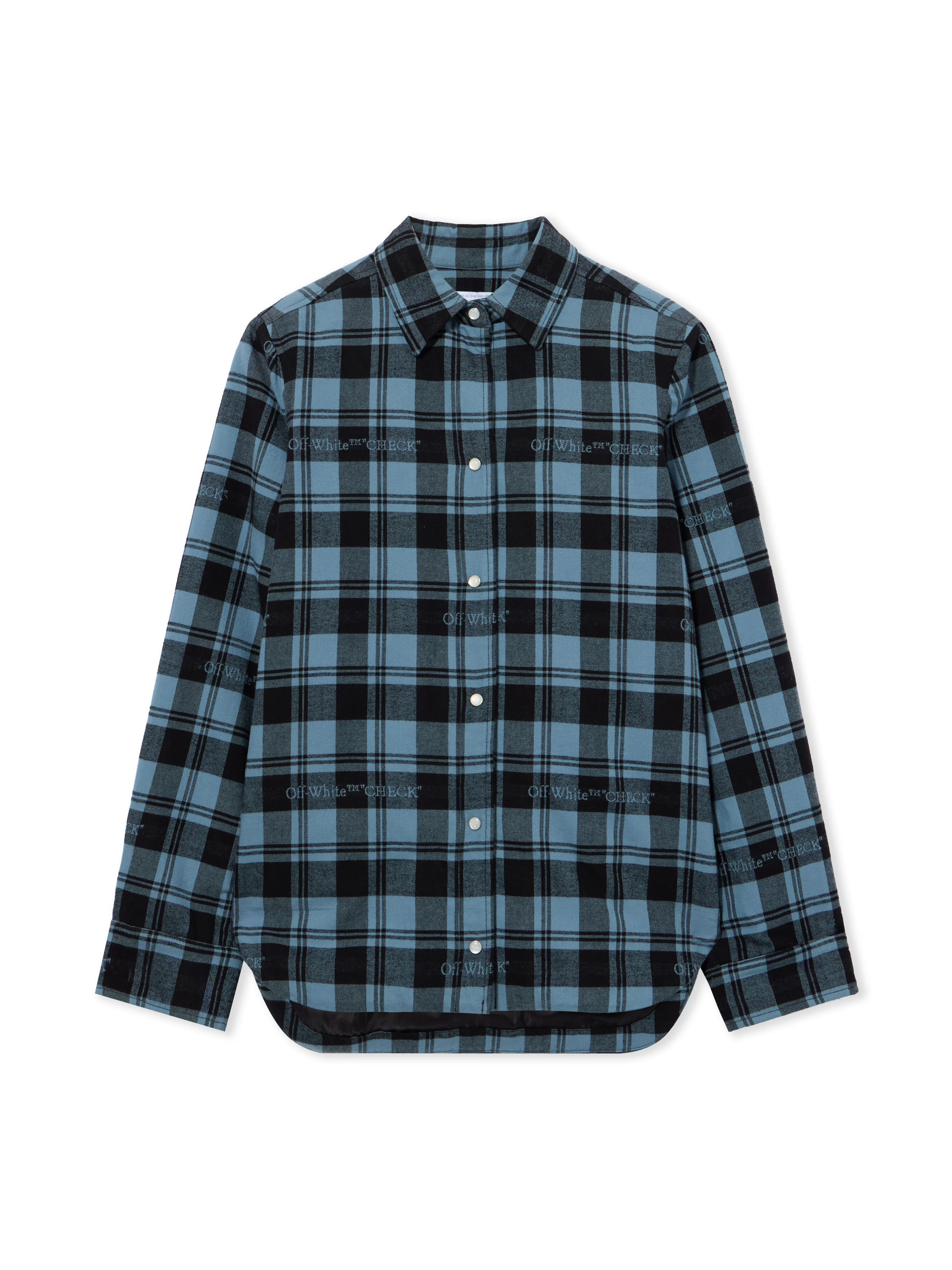 Check Flannel Padded Overshirt - 1