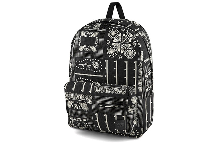 Vans Fashion Printed Backpack 'Black White' VN00021MCQ8 - 2