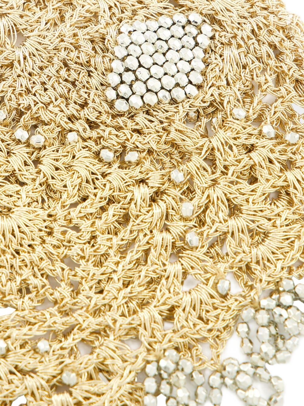 crochet-knit beaded hat - 4