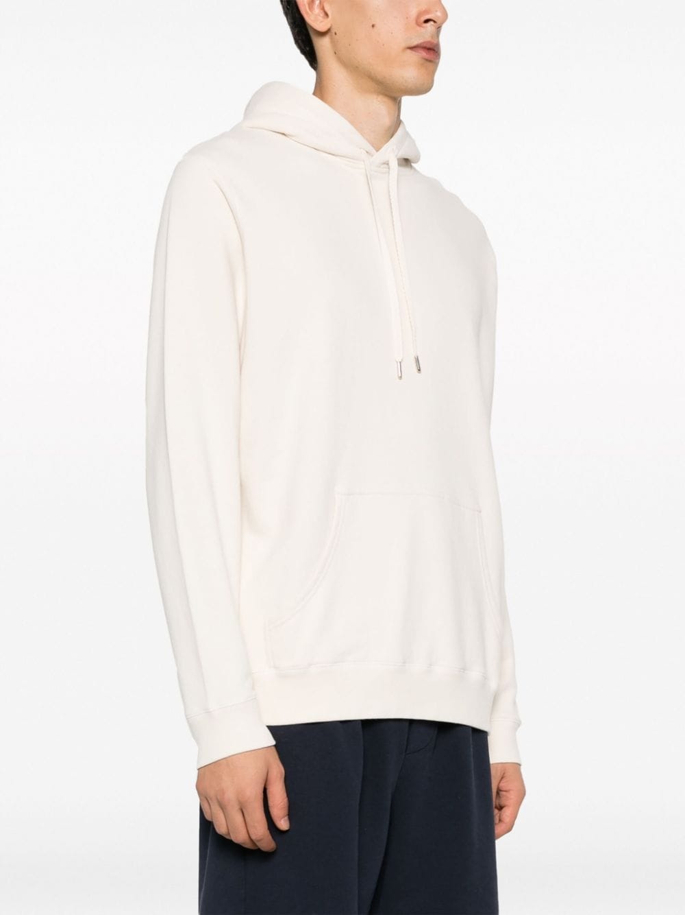 drawstring-fastening cotton hoodie - 3