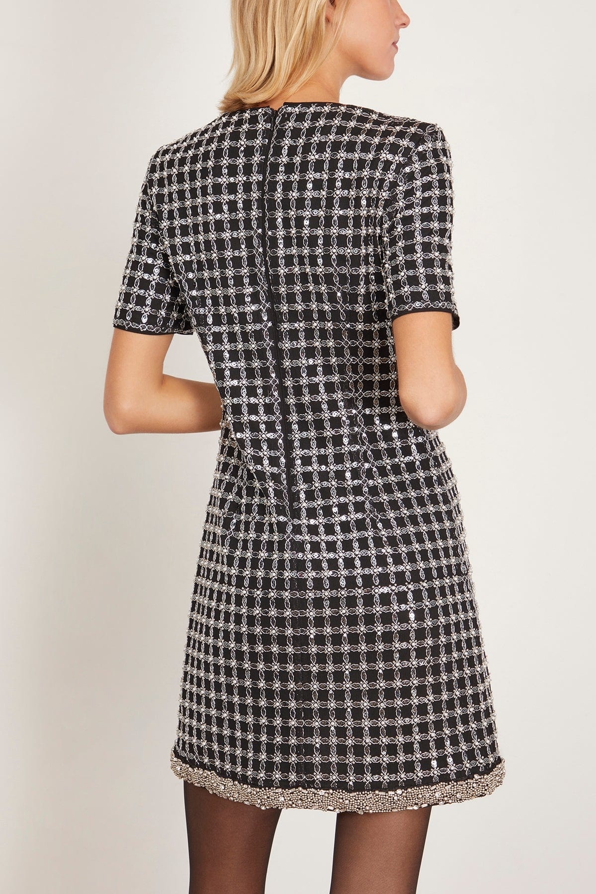 Vivalie Short Sleeve Mini Dress in Black - 4