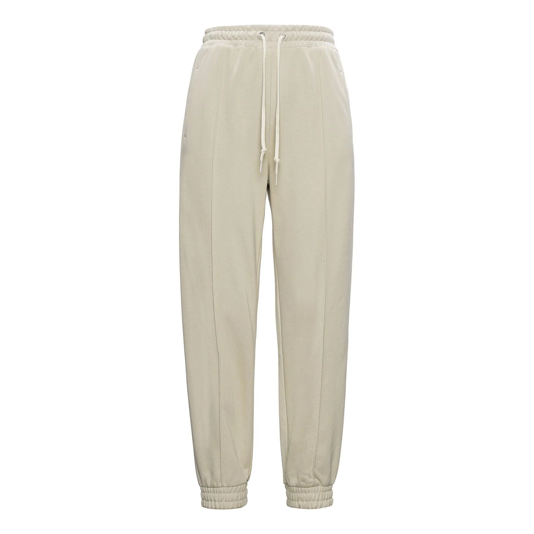 (WMNS) Converse Solid Color Lacing Bundle Feet Sports Pants/Trousers/Joggers Khaki 10022965-A04 - 1
