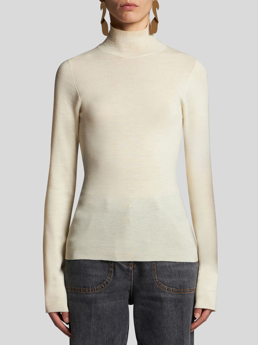 WOOL TURTLENECK SWEATER - 2
