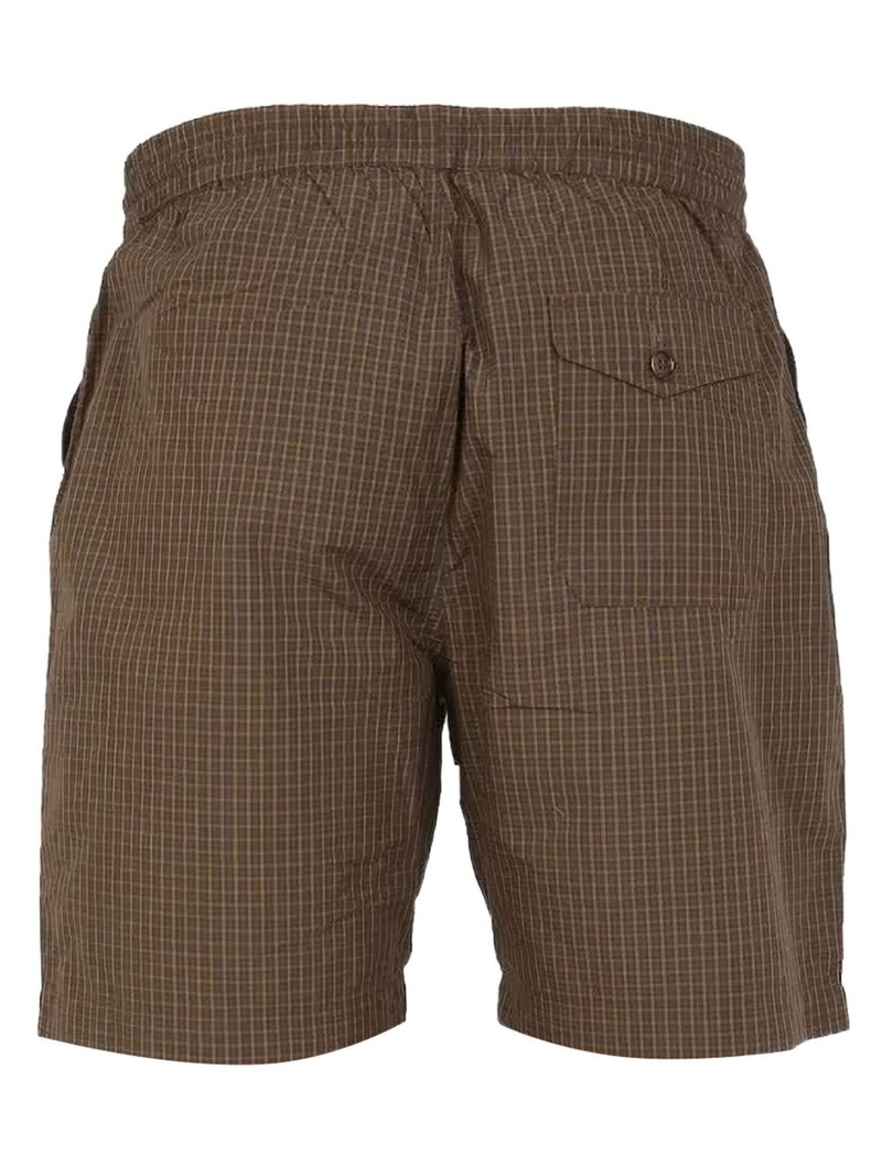 drawstring checked shorts 3