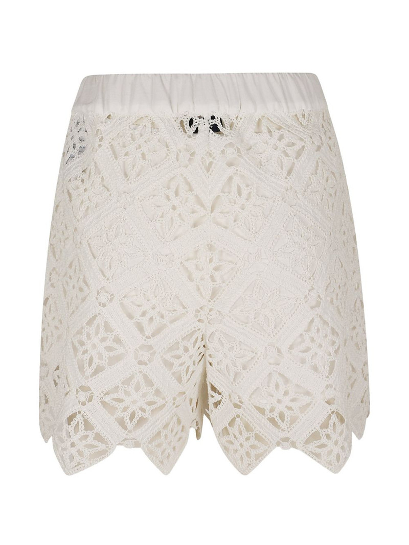 Herno crochet scalloped shorts outlook