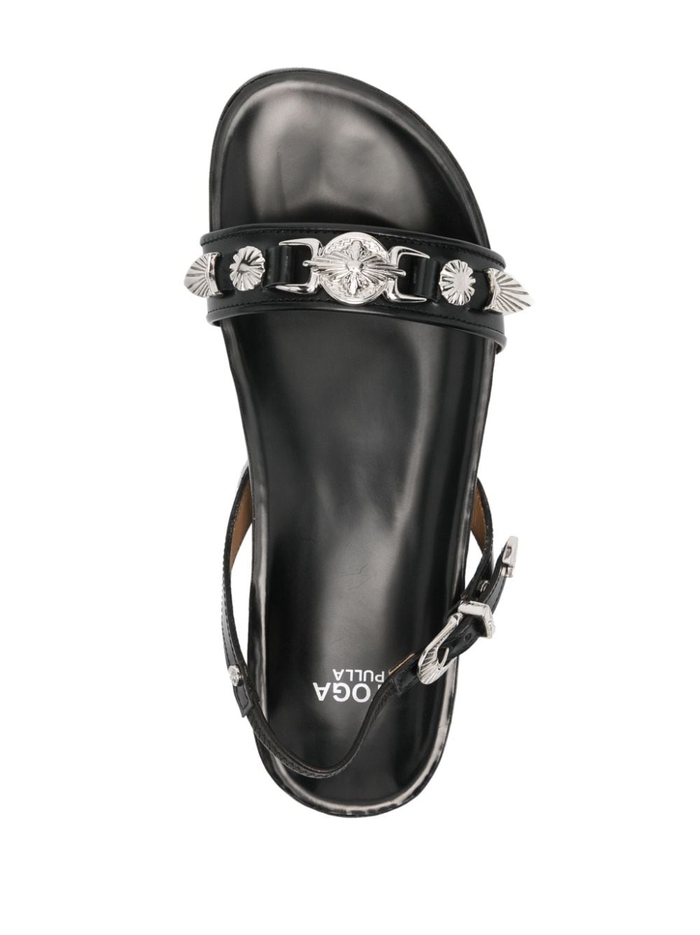 stud-embellished leather sandals - 4