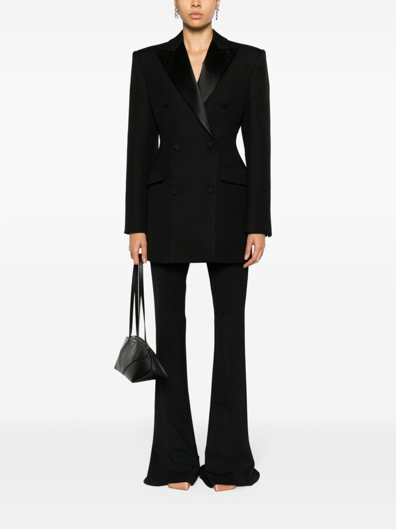WARDROBE.NYC fitted-waistline double-breasted blazer dress outlook