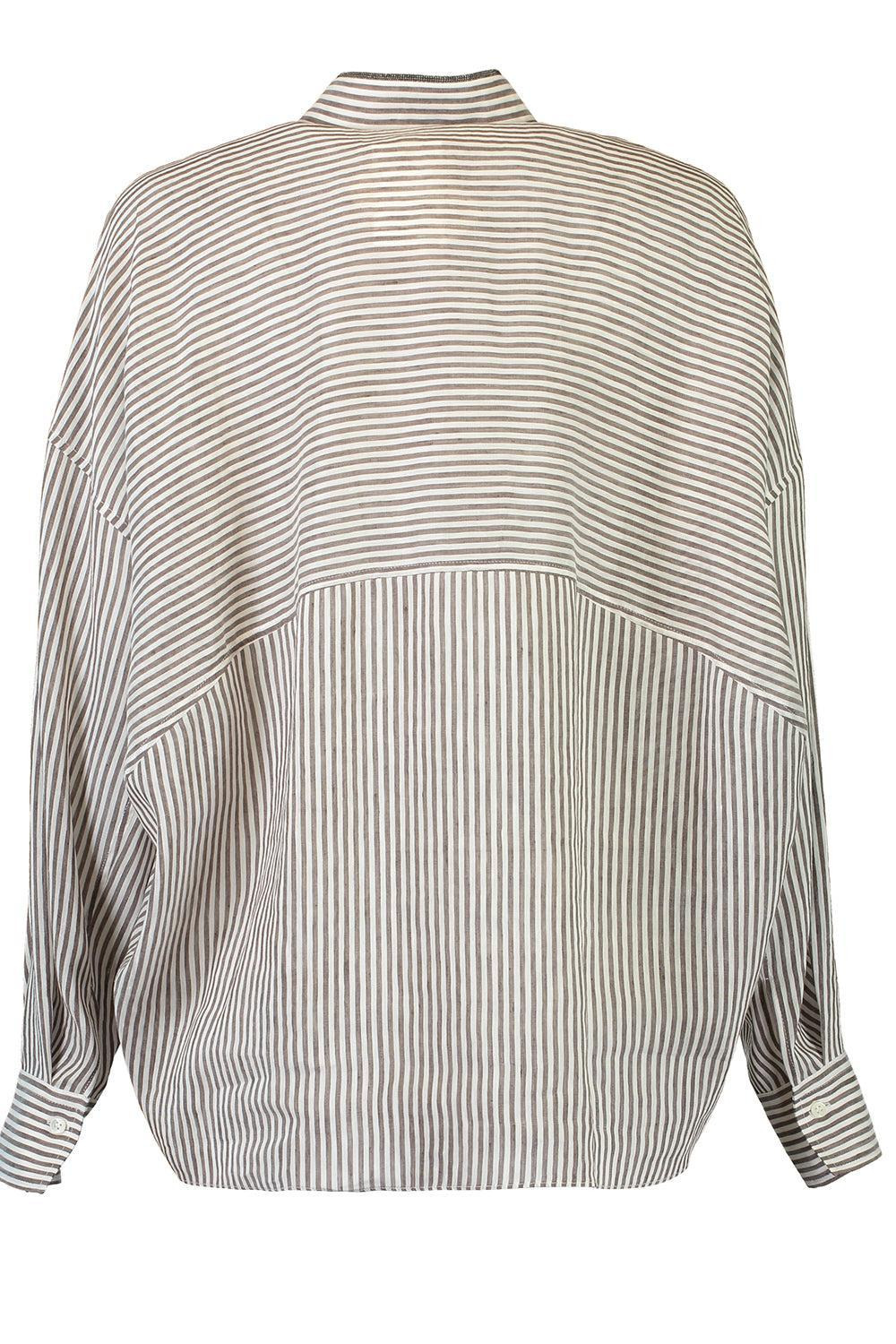 Pinstripe Blouse - 5