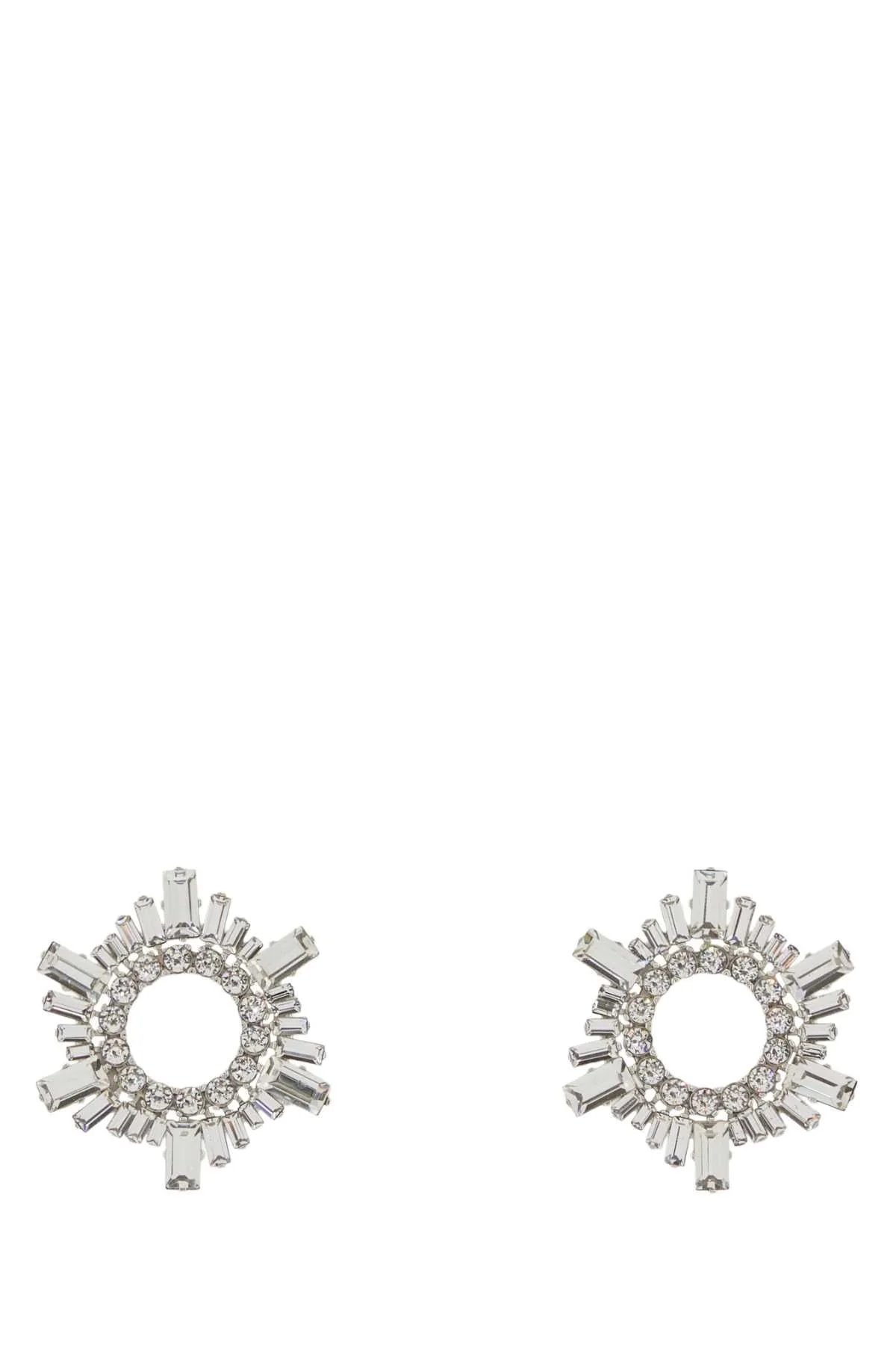 Amina Muaddi Women Embellished Metal Mini Begum Earrin - 1