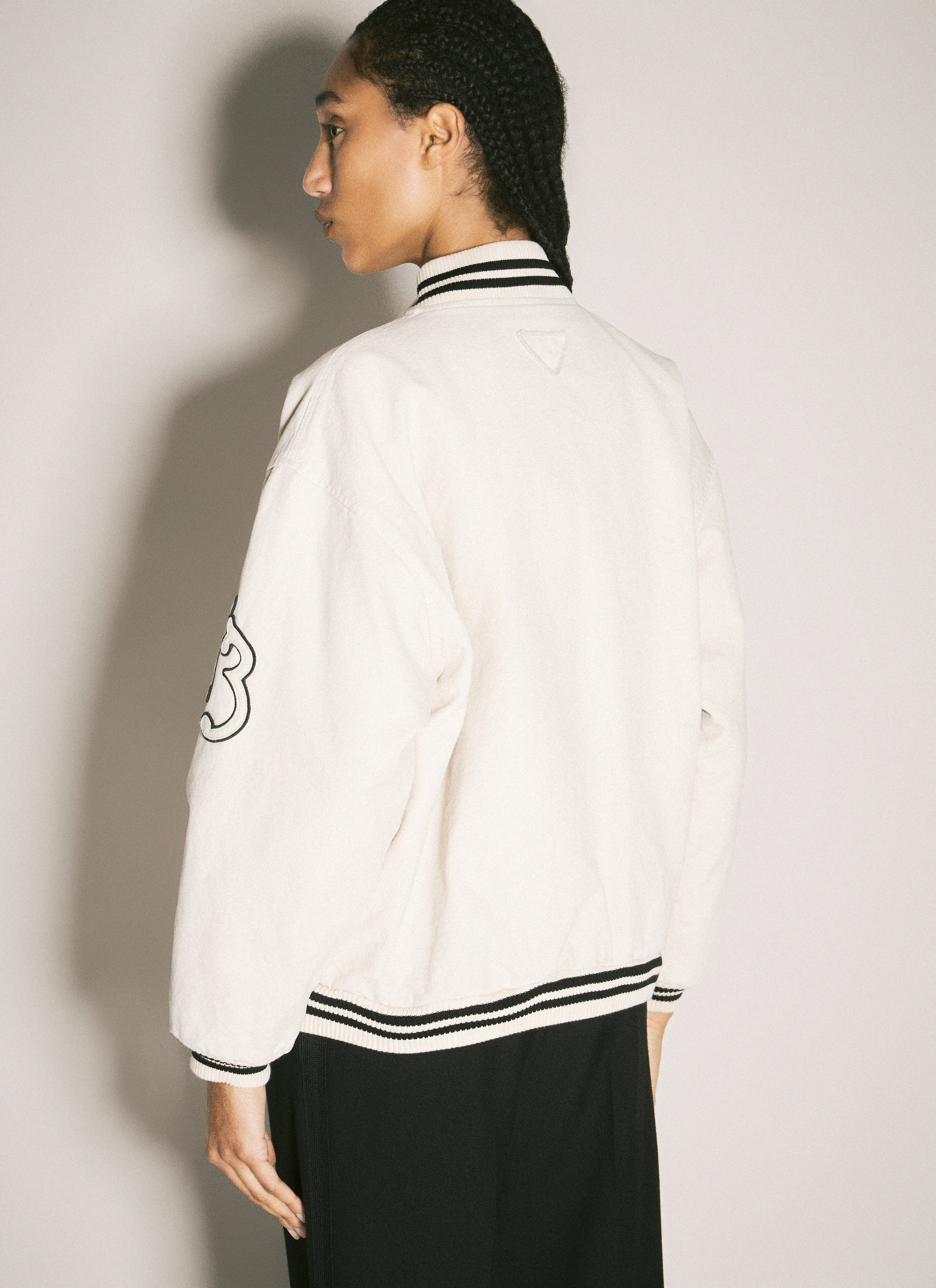 Prada Women Canvas Bomber Jacket - 5