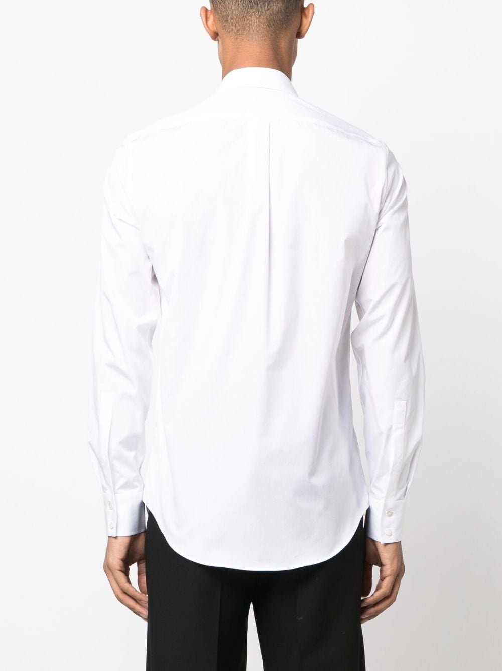 panelled cotton shirt - 4