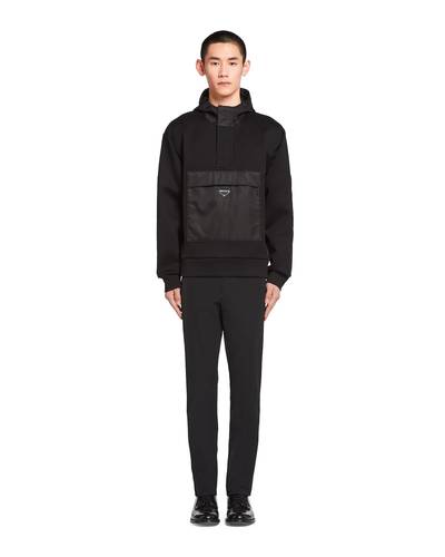 Prada Technical fabric and nylon sweatshirt outlook