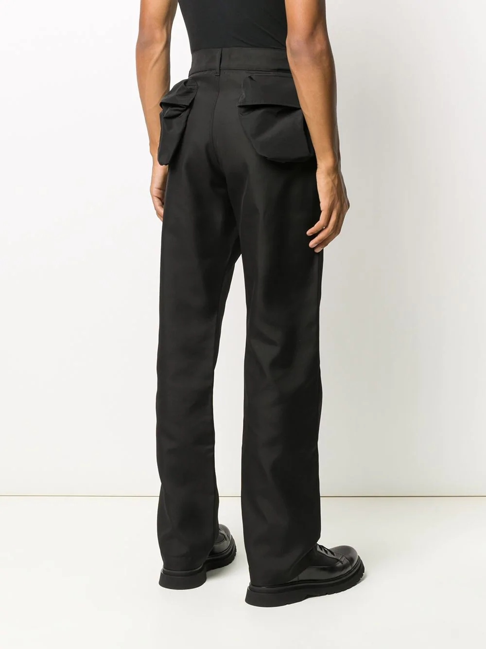 tailored contrast pocket trousers - 4