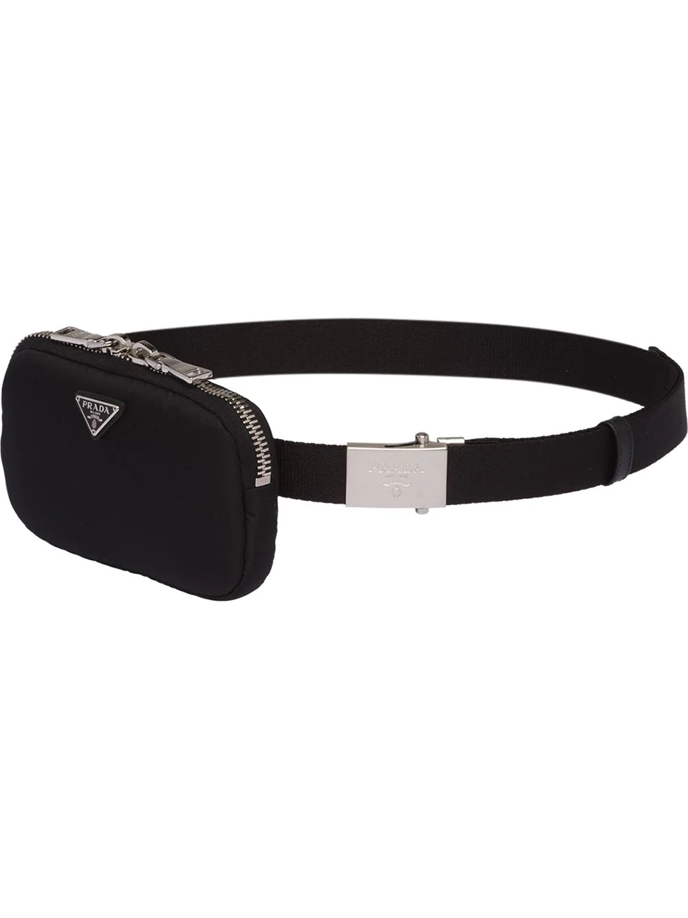 logo-plaque pouch belt - 1