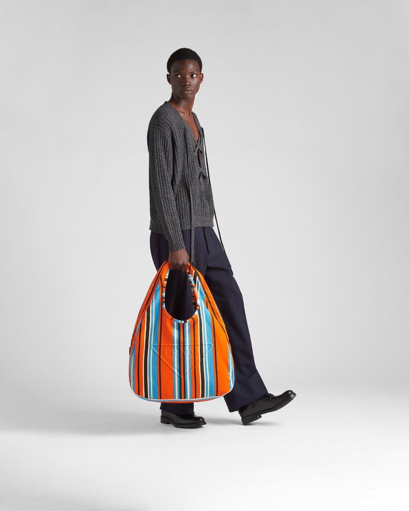 Prada Printed canvas hobo bag outlook