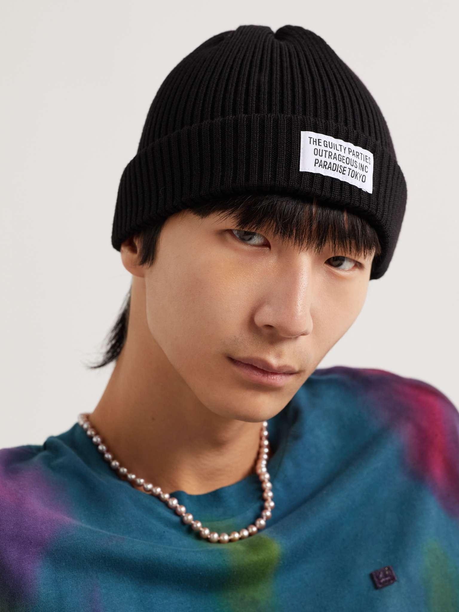 Appliquéd Ribbed Wool Beanie - 2