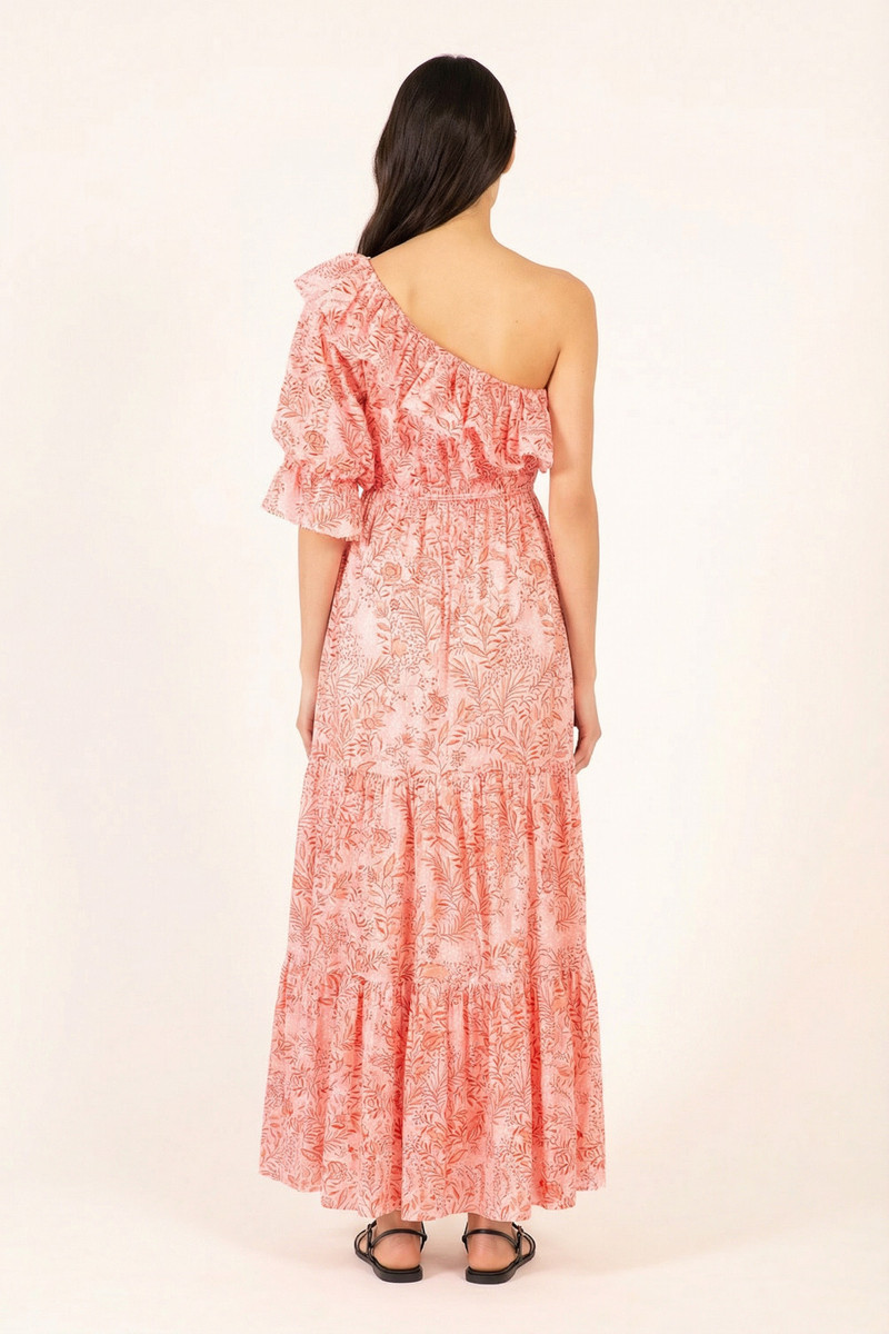 Long Dress Jay - Orange Palmarosa 4