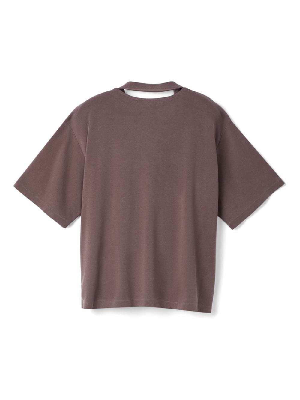 logo-embroidered cotton T-shirt - 2