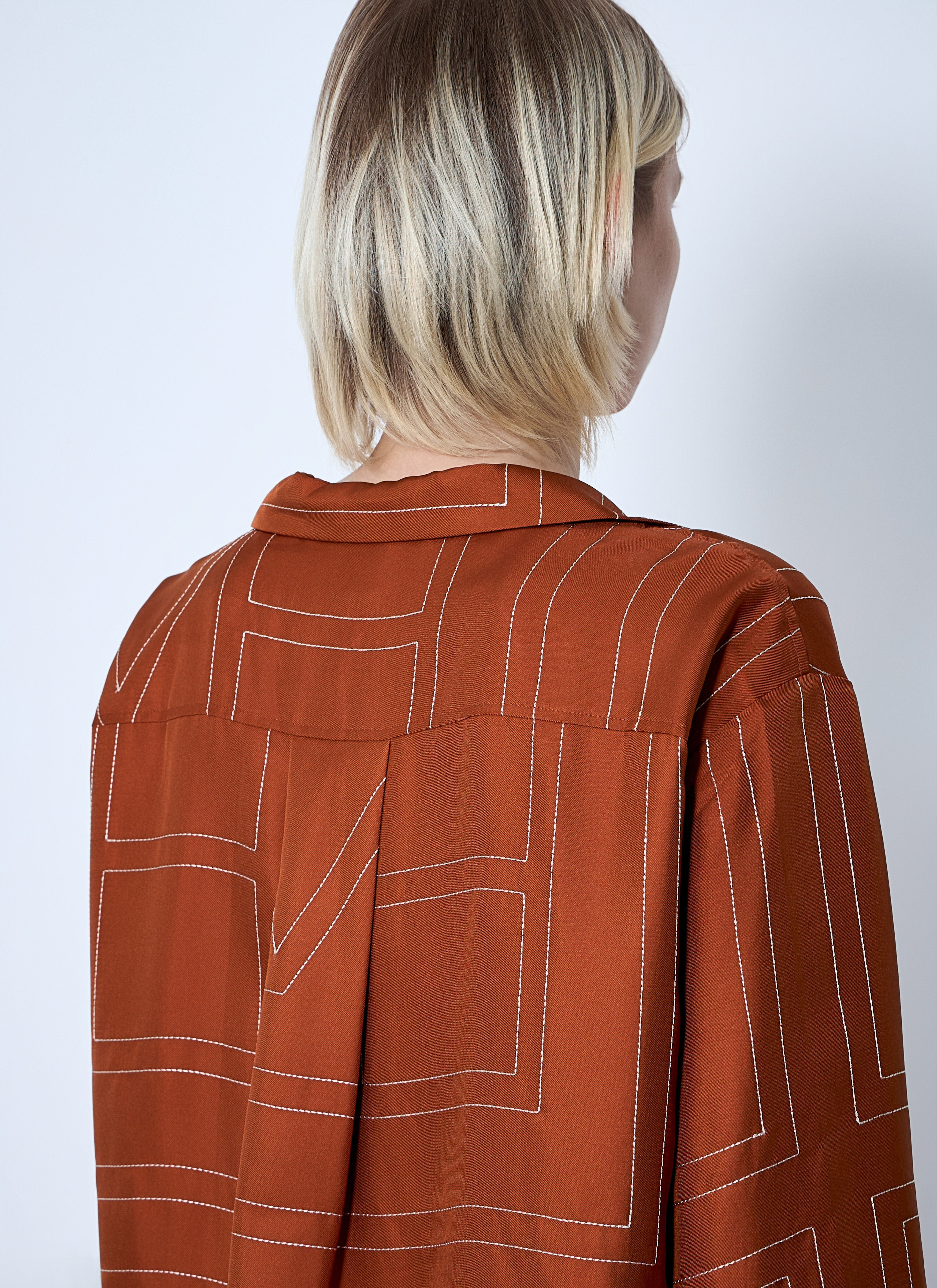 Toteme Women Monogram Silk Shirt - 6