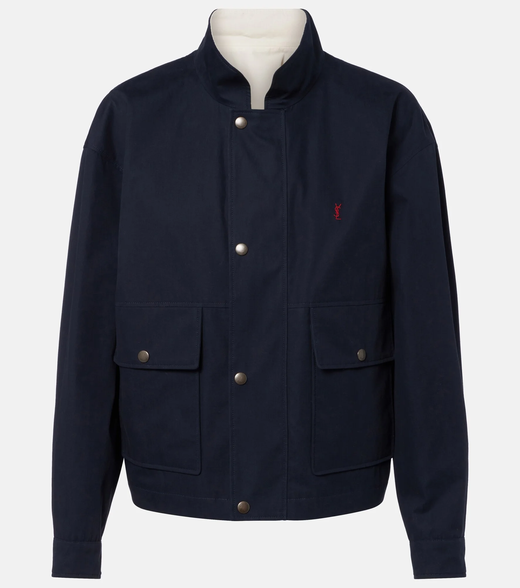 Reversible cotton blouson jacket - 1