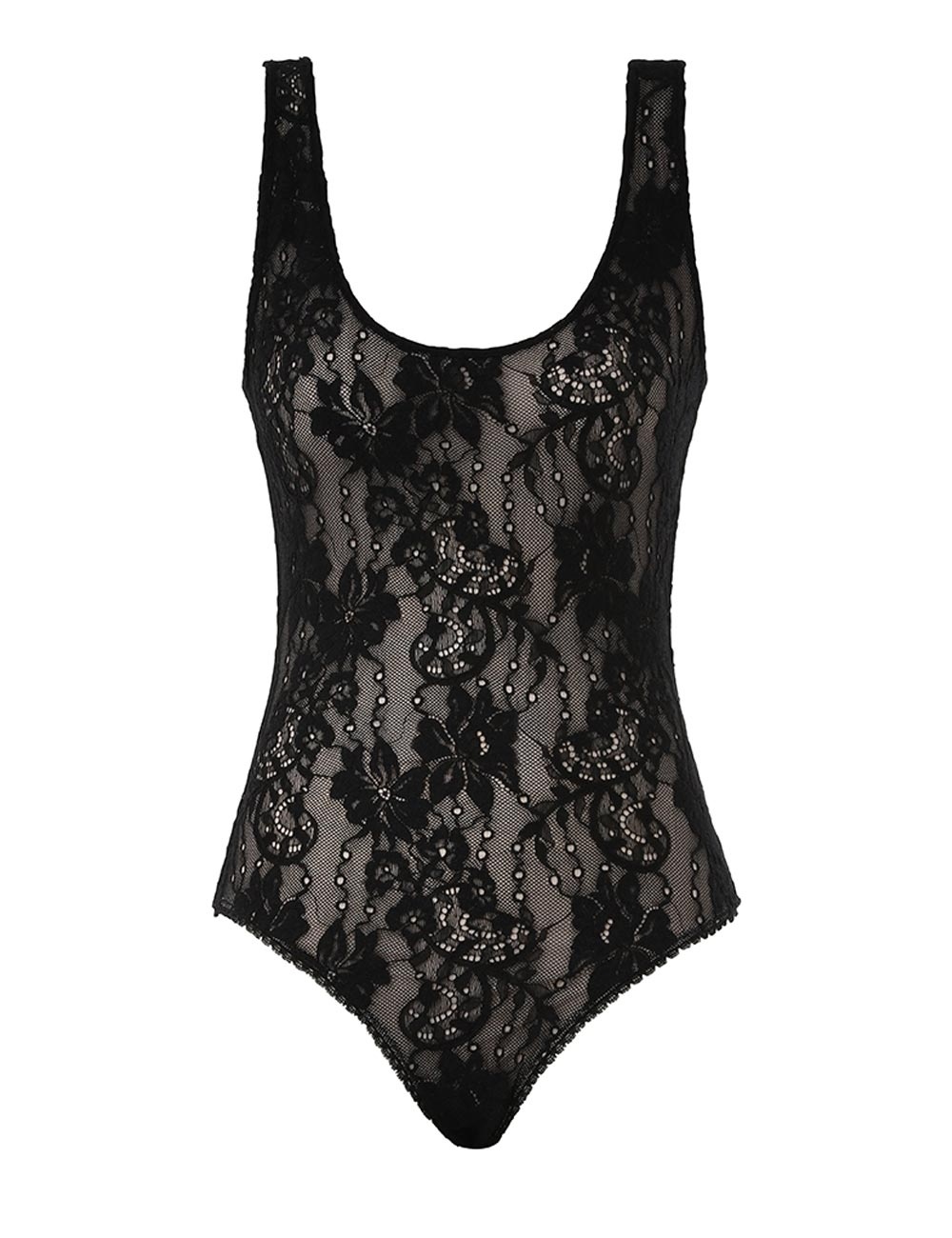 LACE SCOOP BODYSUIT - 1