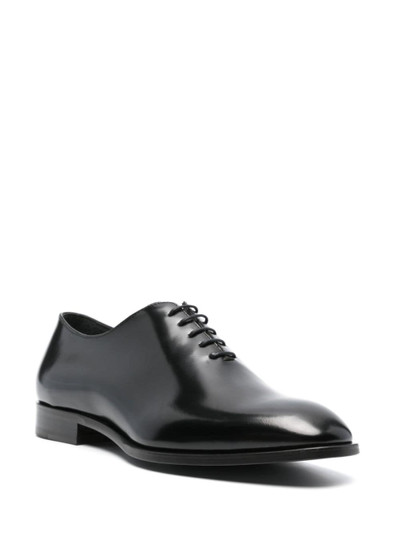 Canali almond-toe leather oxford shoes outlook