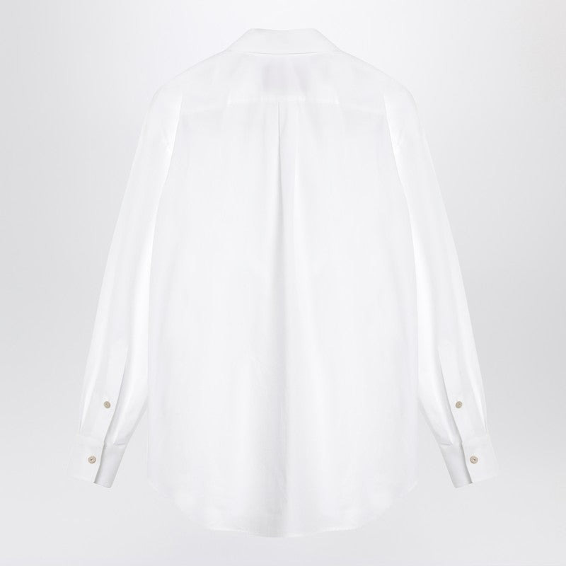 Valentino White Cotton Shirt With Ruffles Women - 2