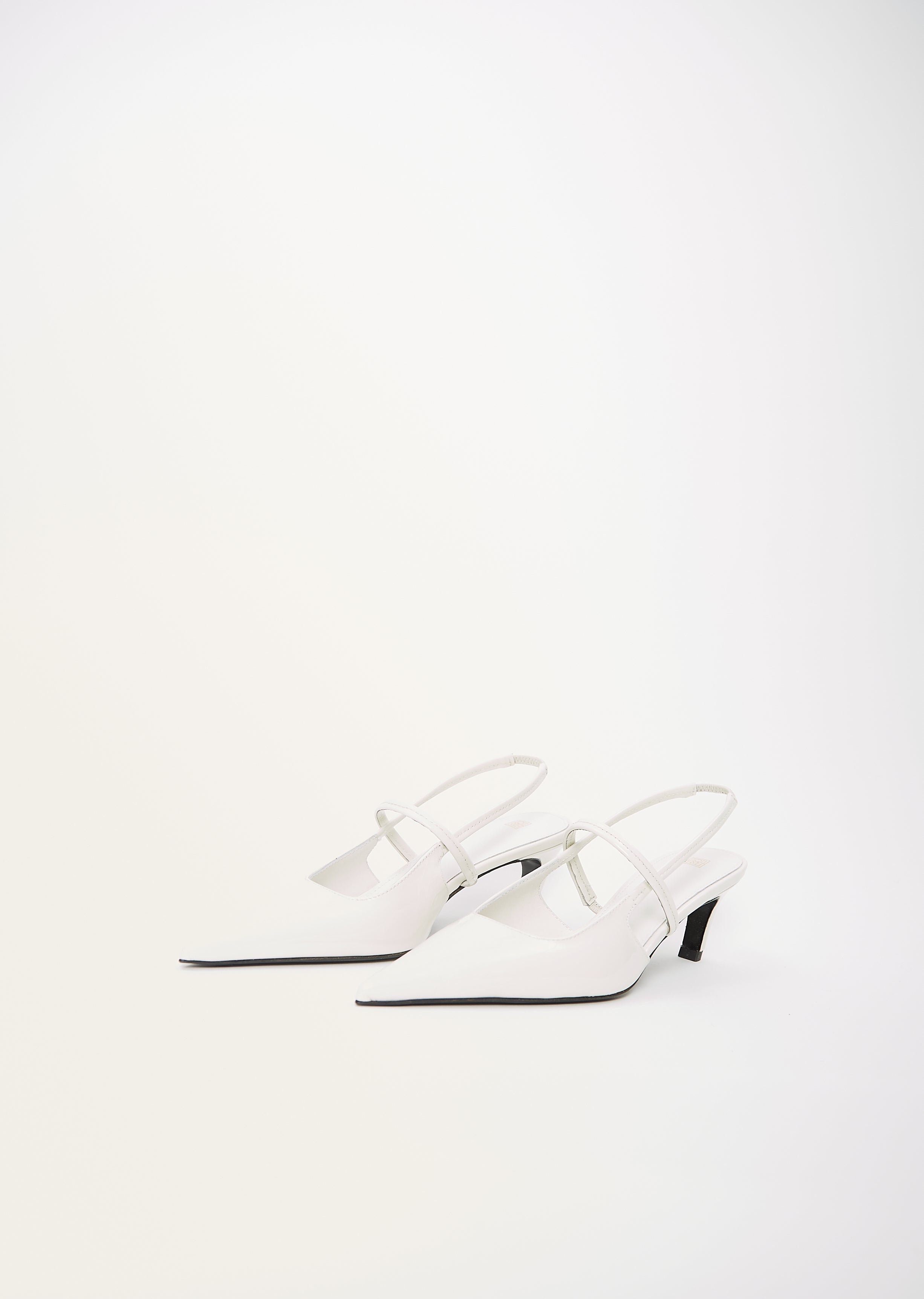 Sharp Patent Leather Slingbacks - 2