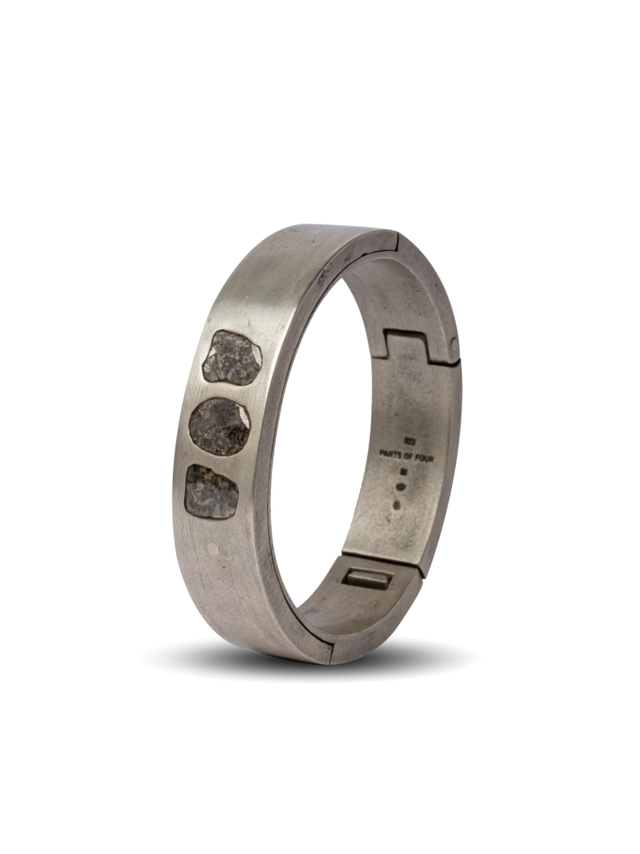 PARTS OF FOUR Sistema Bracelet v2 (2.2 CT, 3 Diamond Slabs, 17mm, DA+DIA) - 3