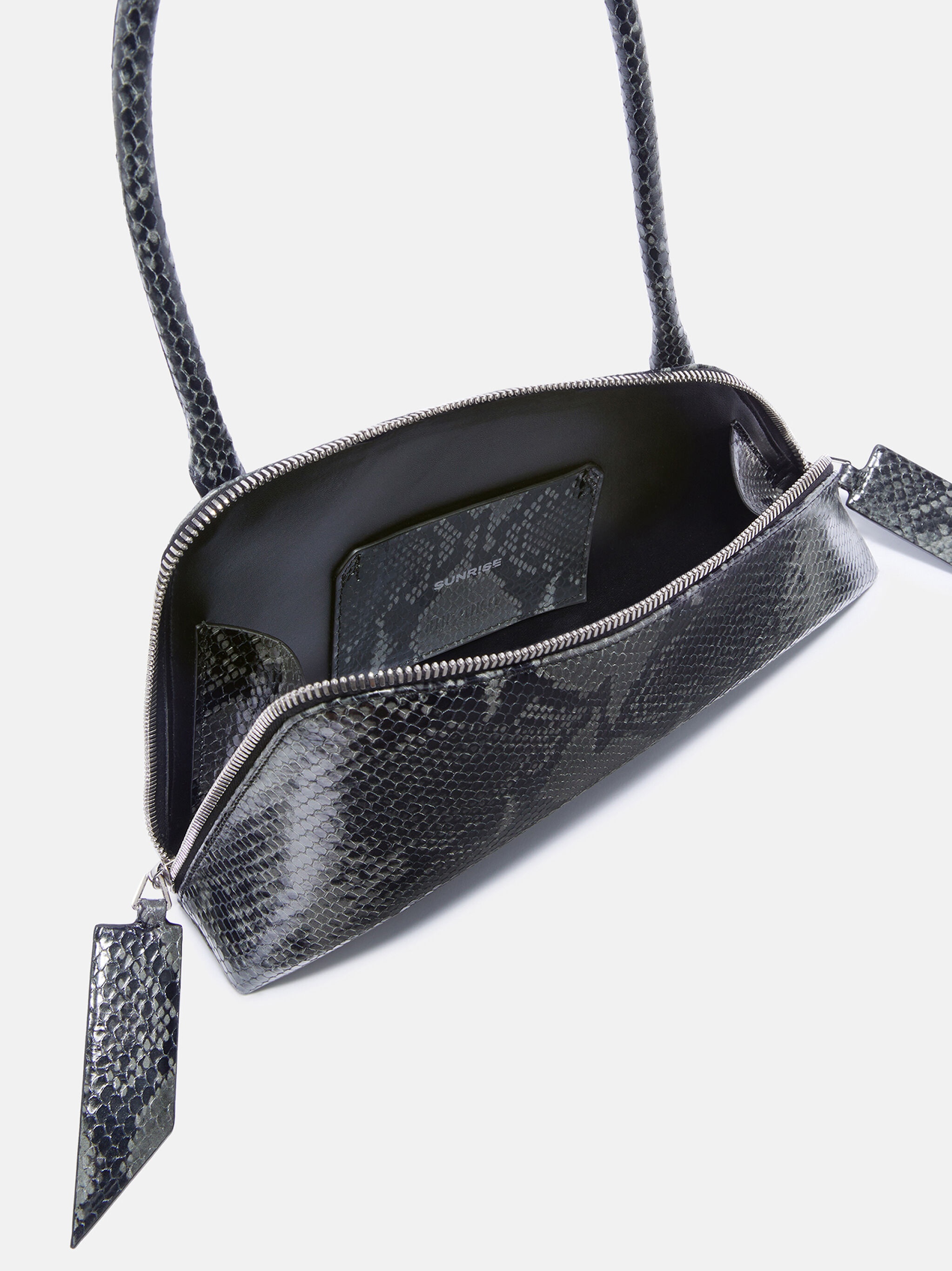SUNRISE'' BLACK AND GREY SHOULDER BAG - 4