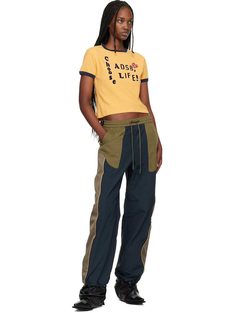 Andersson Bell Yellow 'Adsb' Flocking Baby Ringer T-shirt outlook