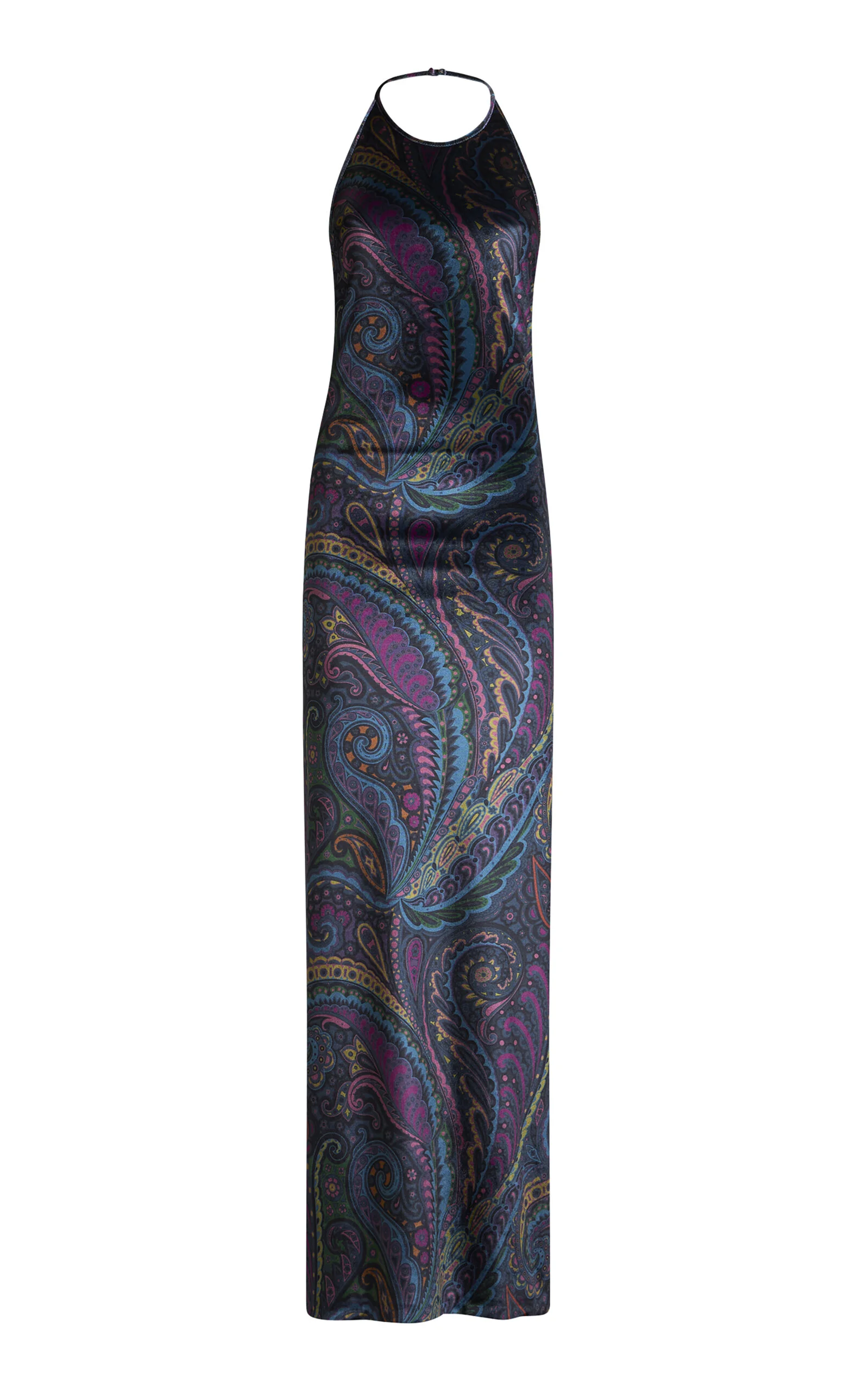 Velvet Halter Maxi Dress multi - 1