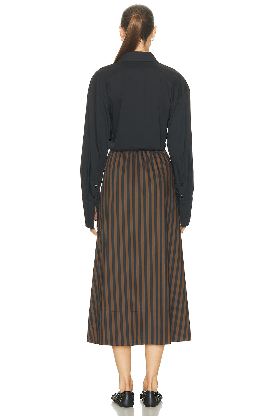 Loch Poplin Tie Maxi Dress - 3