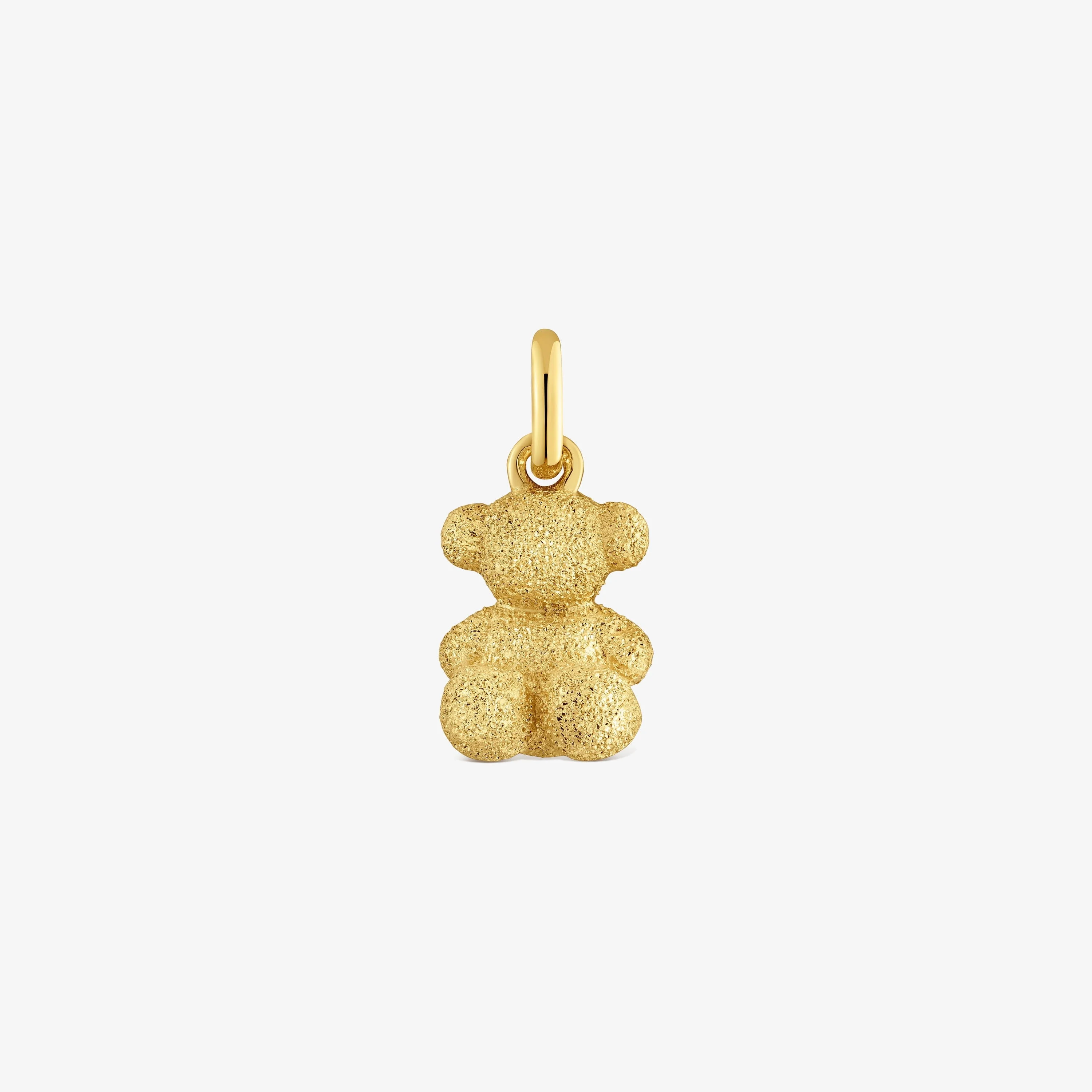 Bear pendant with 18K gold vermeil over diamond silver Bold Bear - 1