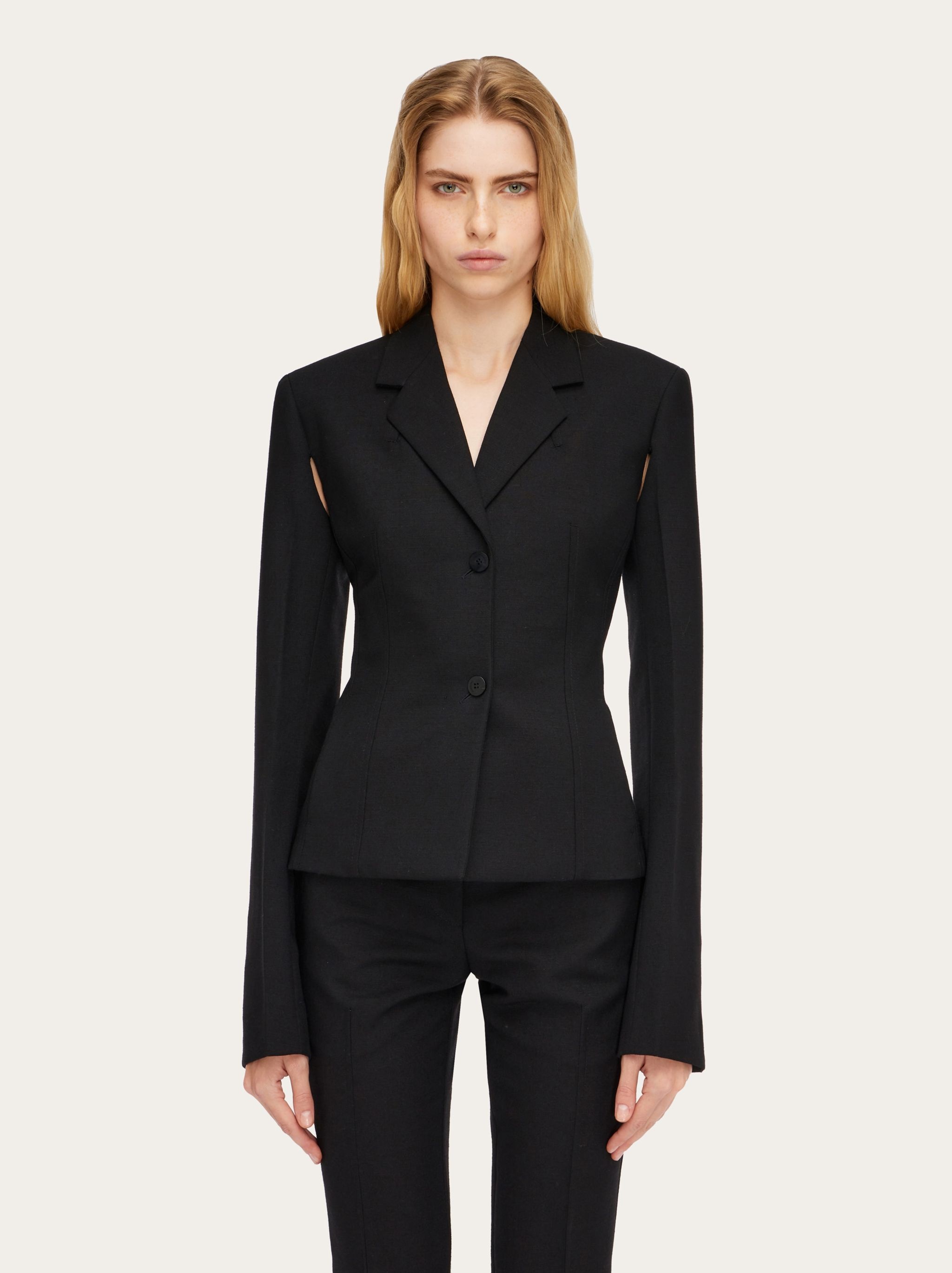 Tailored blazer with cut out - 4