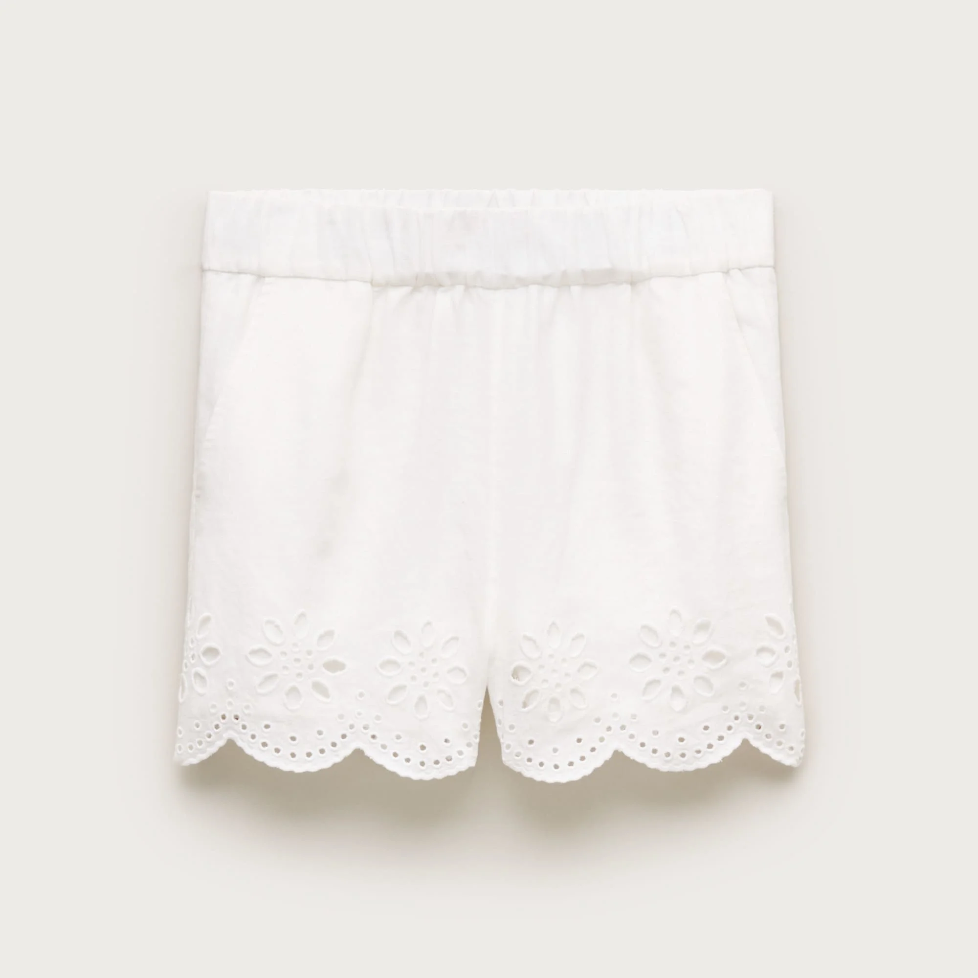 Tropez eyelet short in linen - 1