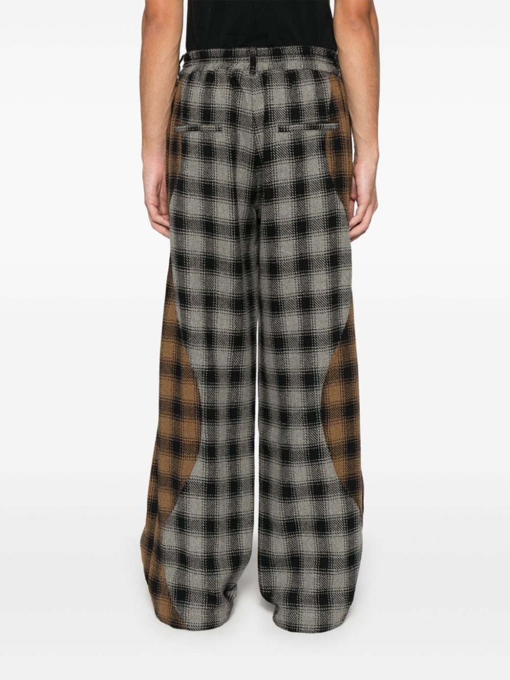 tartan-check trousers - 4