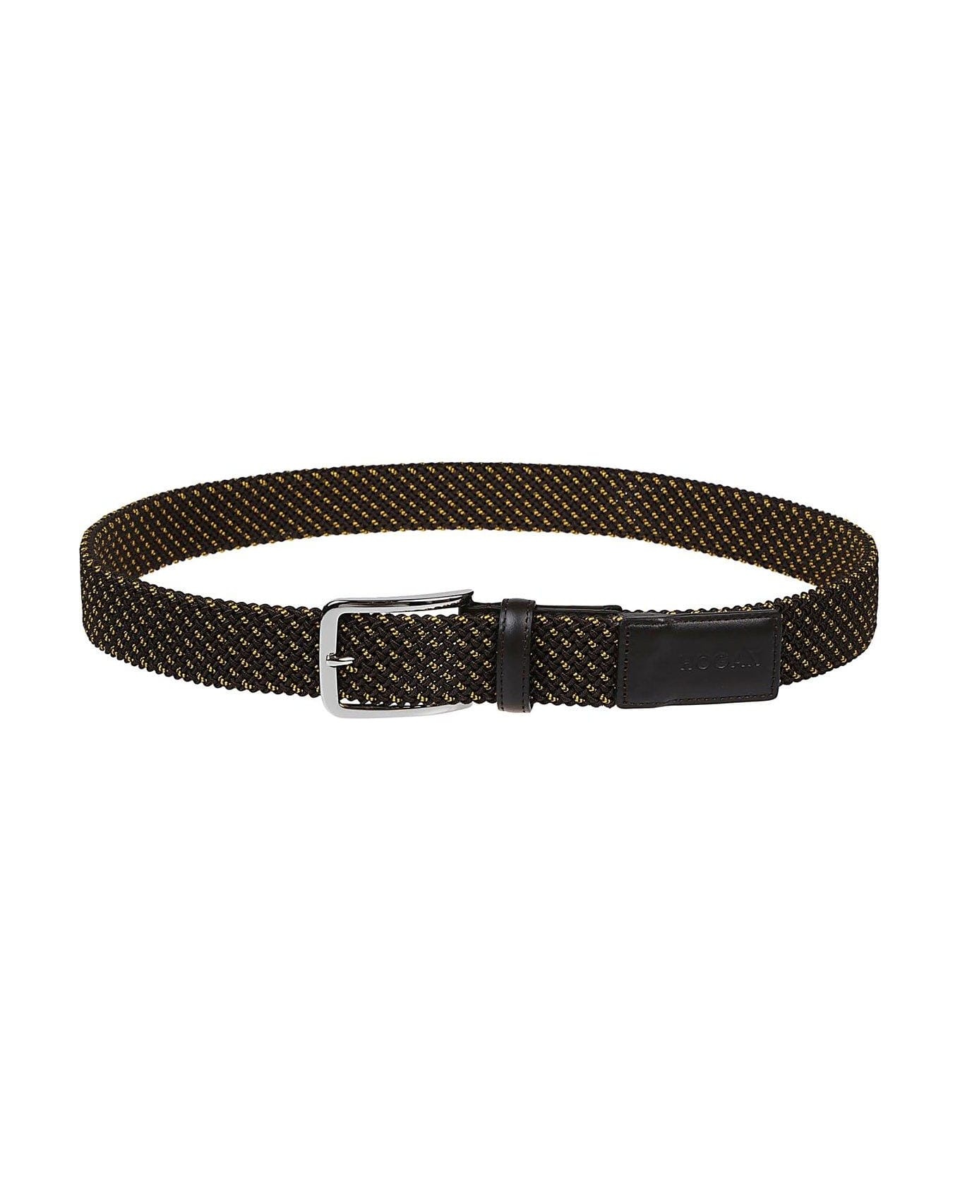 Logo Stamped Buckle Belt - 1