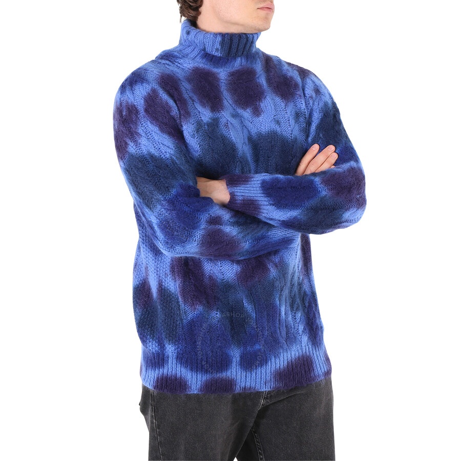 Moncler Maglione Tie-dye Turtleneck Jumper, Size Large - 4
