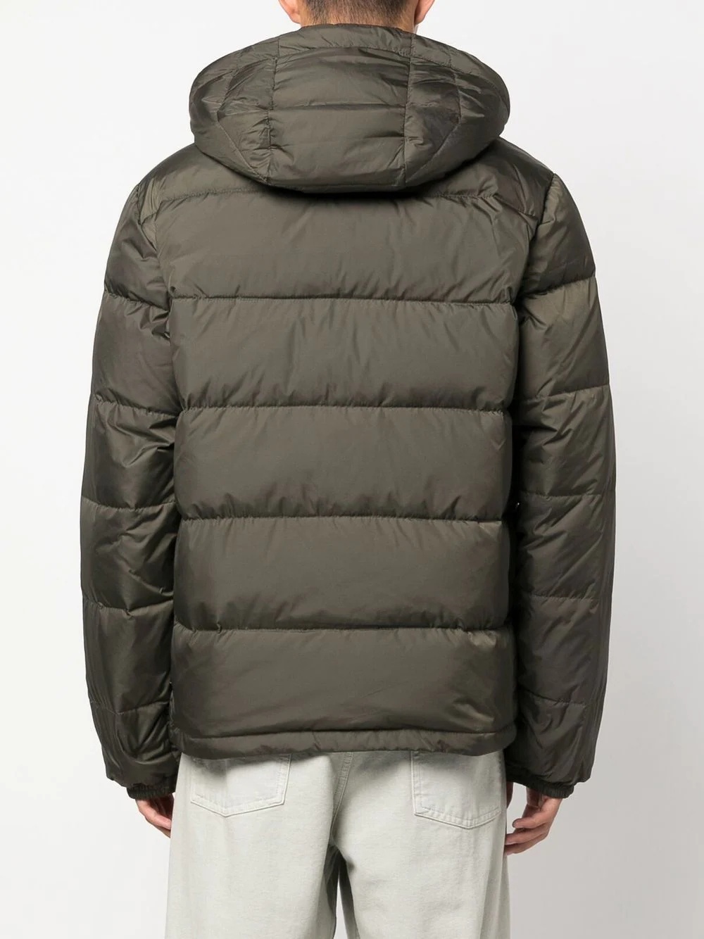 logo-patch down puffer jacket - 4