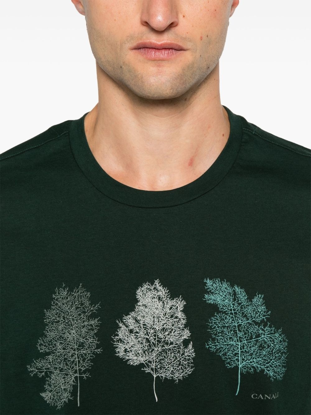 logo cotton T-shirt - 5