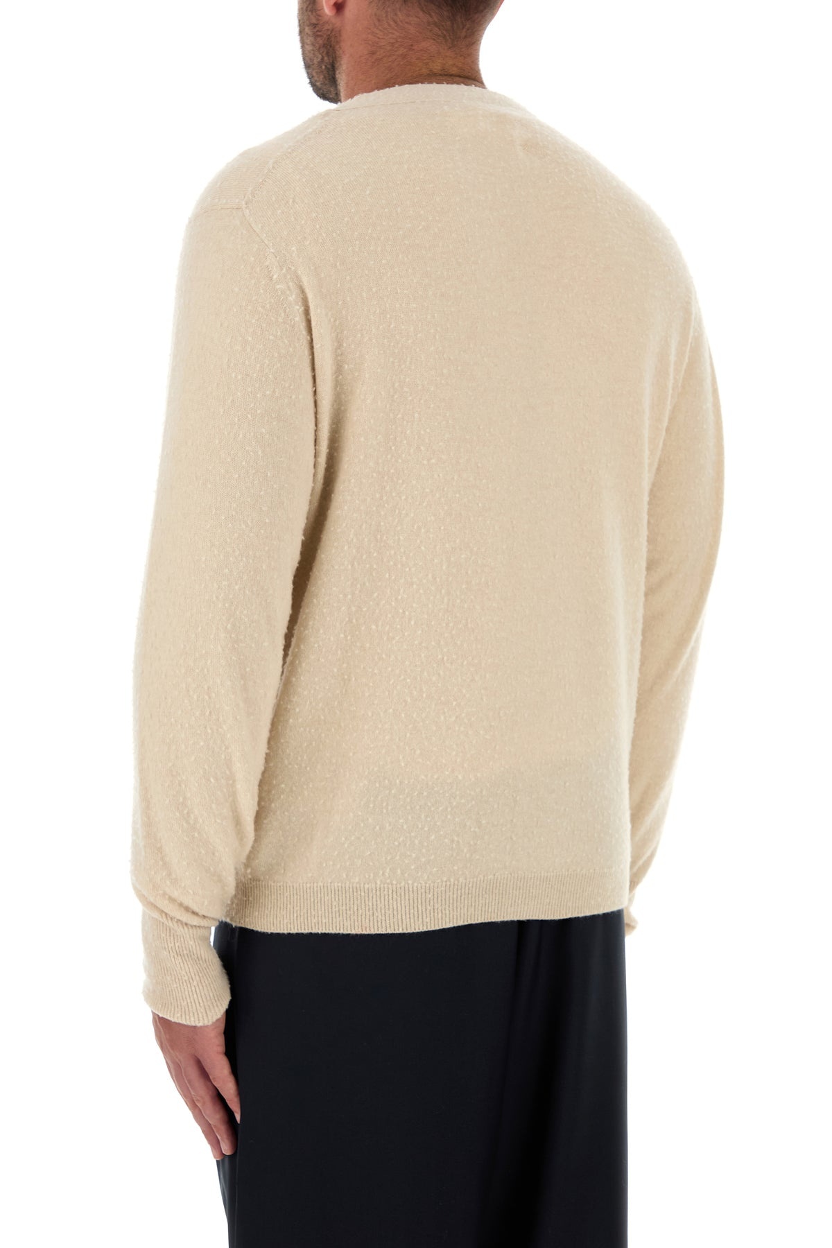 Sand cashmere blend cardigan - 4
