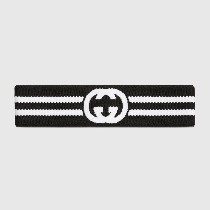 Interlocking G stripe headband 1