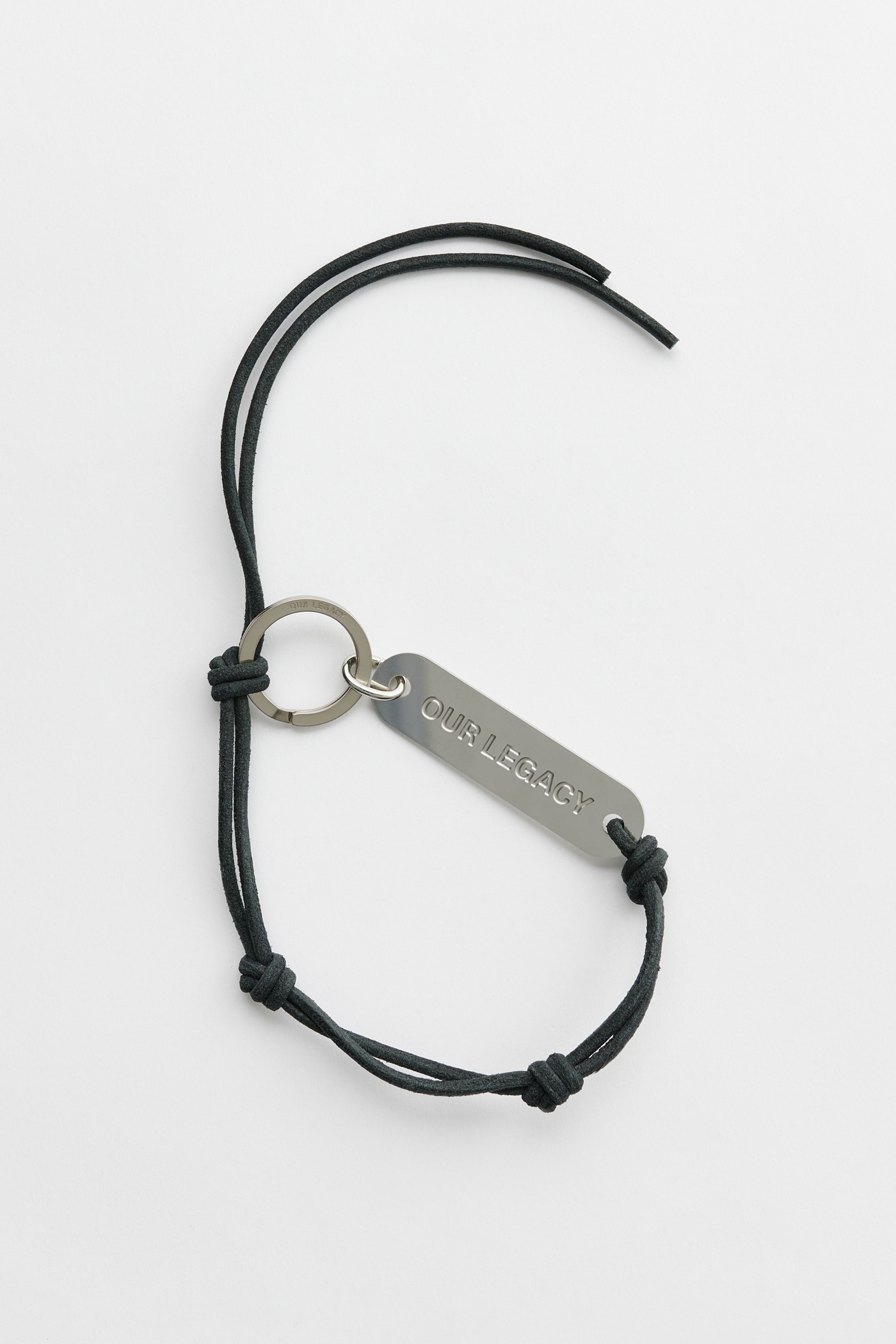 Ladon Key Ring Black Leather - 1