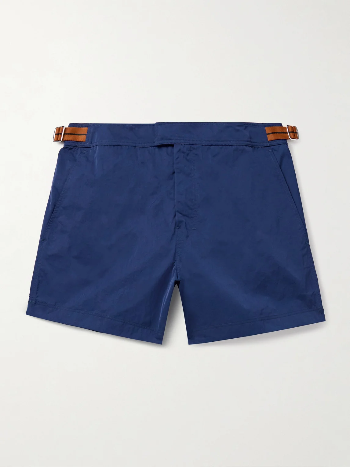 Straight-Leg Mid-Length Swim Shorts - 1