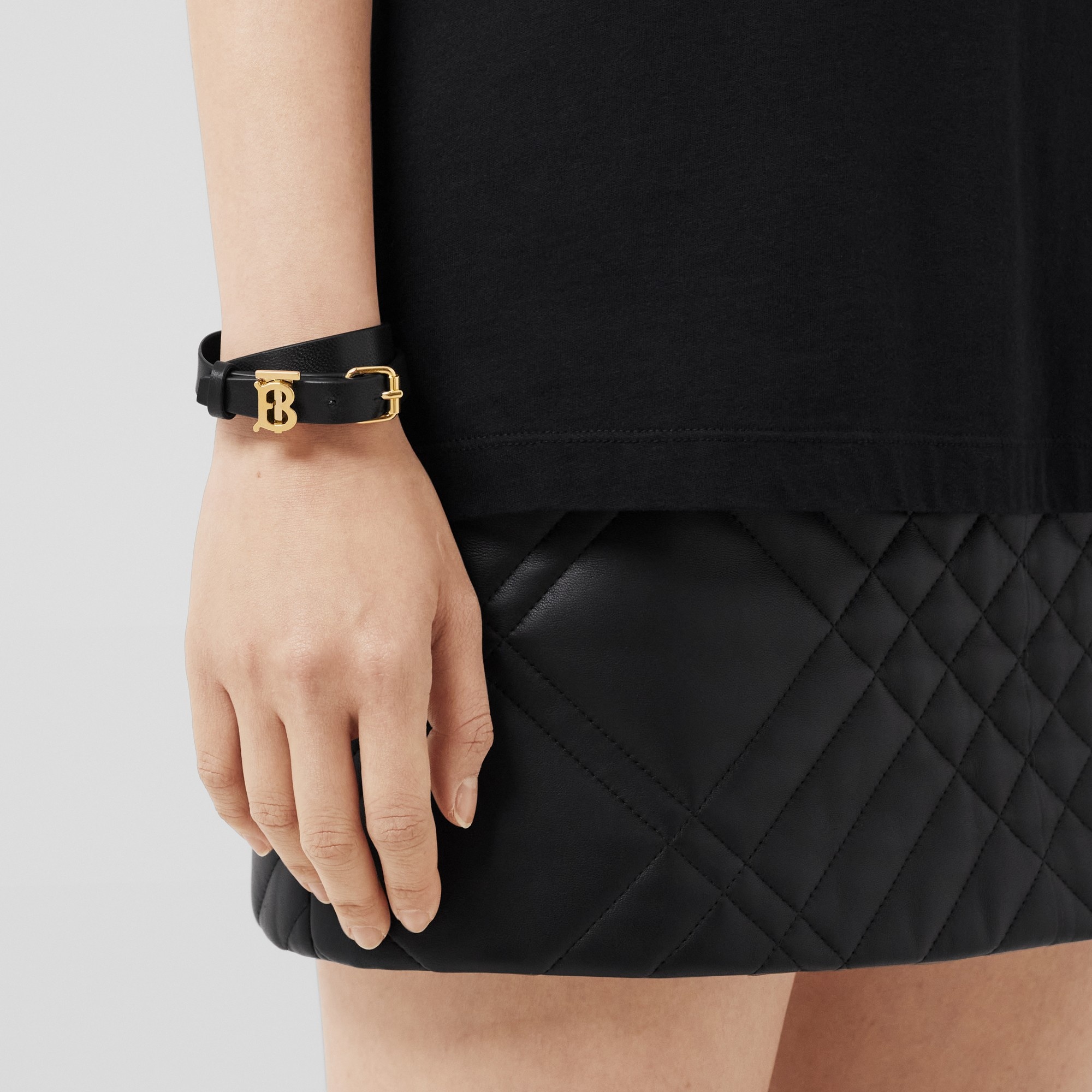 Monogram Motif Leather Wraparound Bracelet - 2