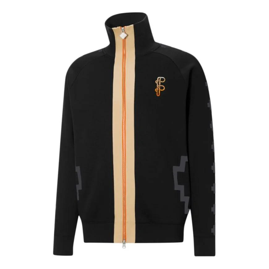 PUMA x PRONOUNCE Crossover Contrasting Colors Casual Sports Knit Jacket Black 532141-01 - 1