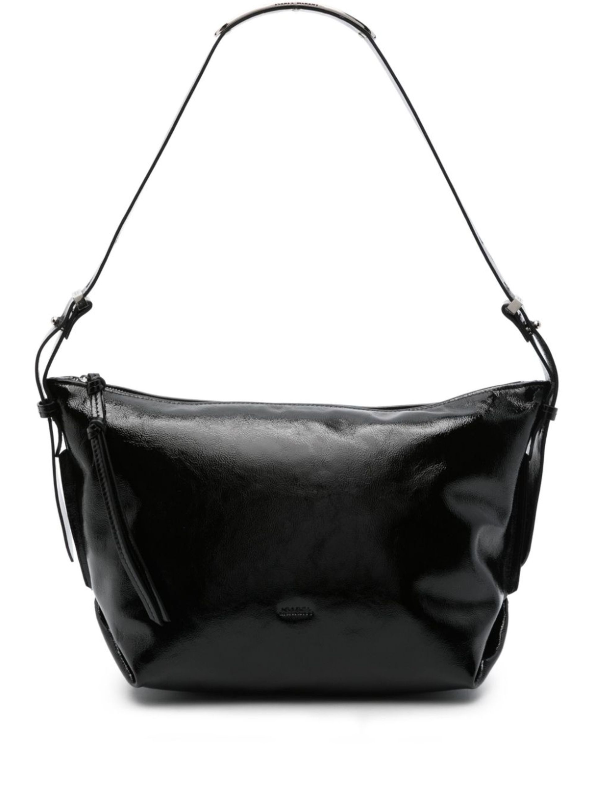 Black Leyden Leather Shoulder Bag - 1